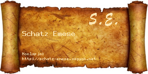 Schatz Emese névjegykártya