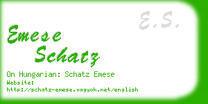 emese schatz business card